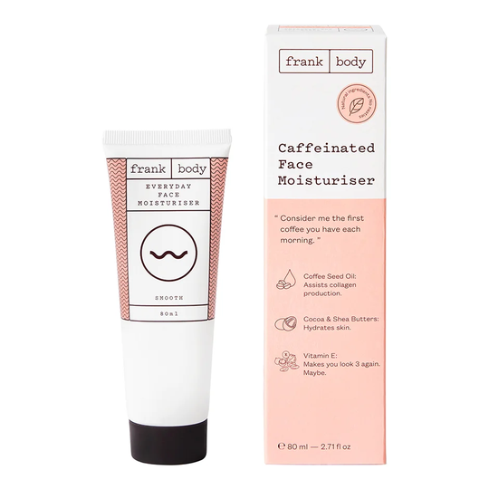 Caffeinated Face Moisturiser 80ml, Frank Body Dagkrem