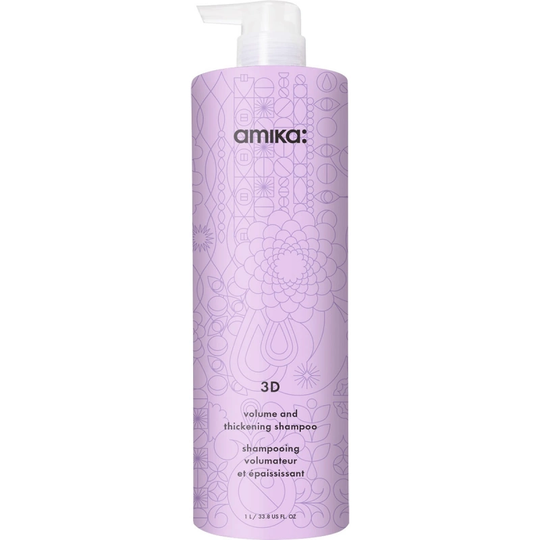 Amika 3D Volume and Thickening Shampoo (1000ml)