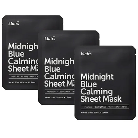 Klairs Midnight Blue Calming Sheet Mask, Klairs Ansiktsmaske