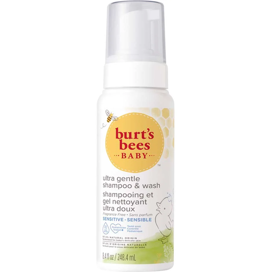 Baby Foaming Shampoo & Wash Sensitive, 248 ml Burt's Bees Shower Gel
