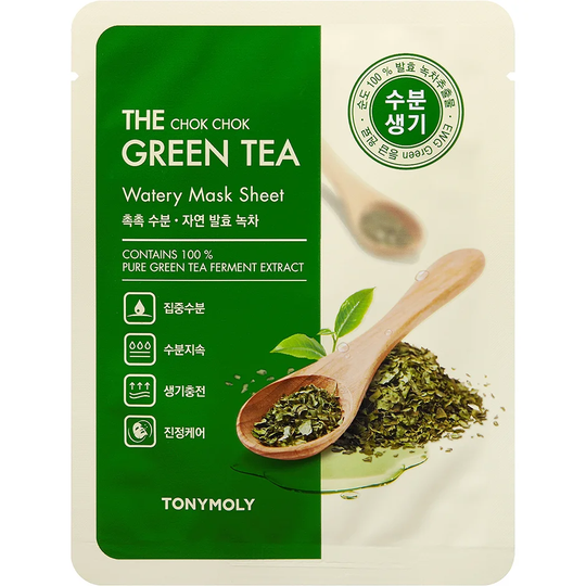 The Chok Chok Green Tea Watery Mask Sheet, 20 g Tonymoly Sett / Esker