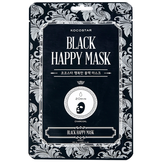 KOCOSTAR Black Happy Mask, 25 ml Kocostar Ansiktsmaske