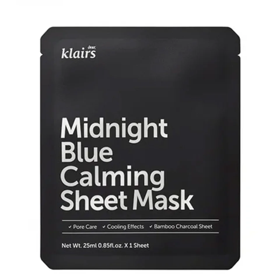 Midnight Blue Calming Sheet Mask, 25 ml Klairs Ansiktsmaske