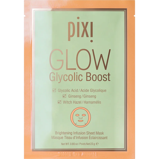 Pixi GLOW Glycolic Boost Sheet Masks, Pixi Sheet Masks