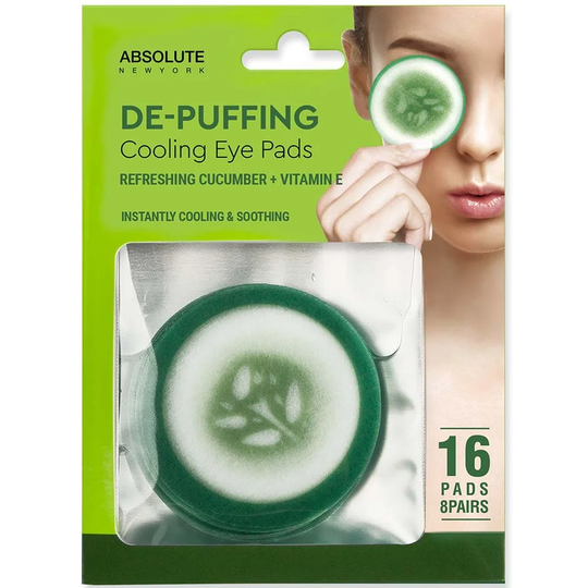 Cooling Eye Pad Cucumber 16pcs, 16 pcs Absolute New York Øyekrem