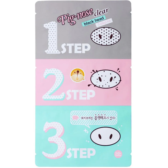 Holika Holika Pig Nose Clear Blackhead 3-Step Kit, Holika Holika Ansiktsmaske