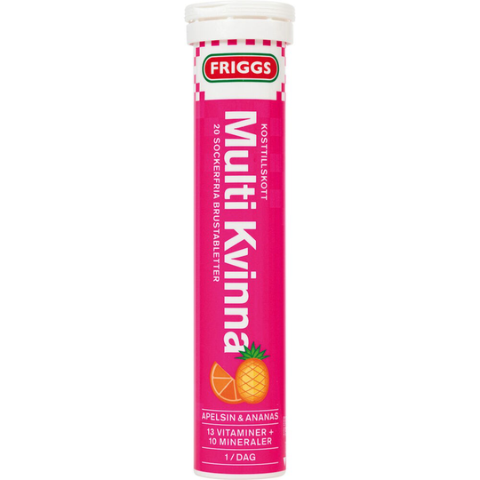 Friggs Multivitamin Kvinna 20 brustabletter