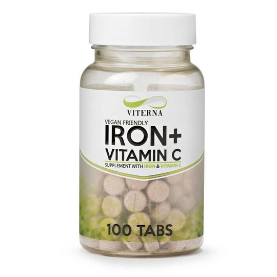Viterna Vital Iron + Vitamin C, 100 tabs (vegan)