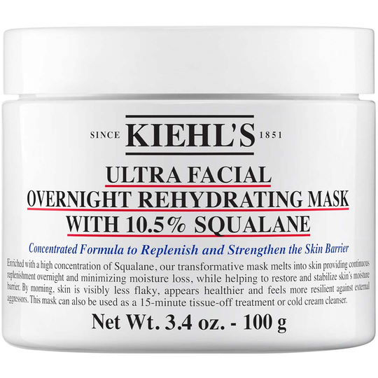 Kiehl's Ultra Facial Overnight Rehydrating Mask with 10.5% Squalane 1