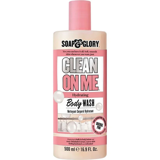 Clean on Me Body Wash for Cleansed and Refreshed Skin, 500 ml Soap & Glory Bad- & Dusjkrem