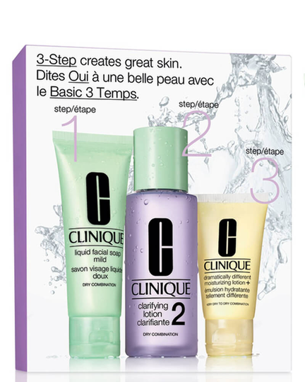 Clinique Set 2-Step Skin Care - Dry-Combination (Lilla) 180 ml