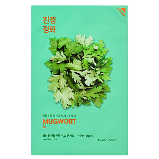 Pure Essence Mask Sheet - Mugwort (5 pcs), Holika Holika Ansiktsmaske