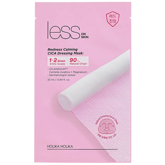 Less On Skin Redness Calming CICA Dressing Mask, 25 ml Holika Holika Ansiktsmaske