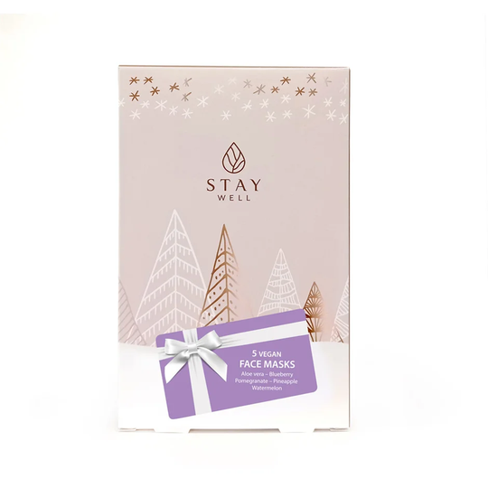 Vegan Face Masks, 5 pcs Stay Well Sheet Masks