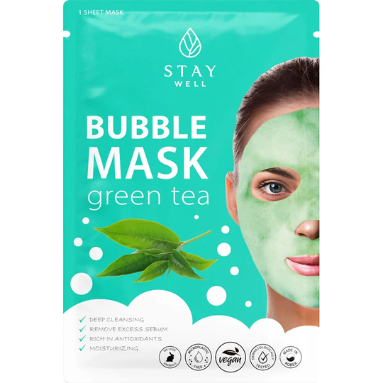 Deep Cleansing Bubble Mask Green Tea, Stay Well Ansiktsmaske