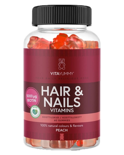 VitaYummy Hair & Nails Vitamins Peach 180 g