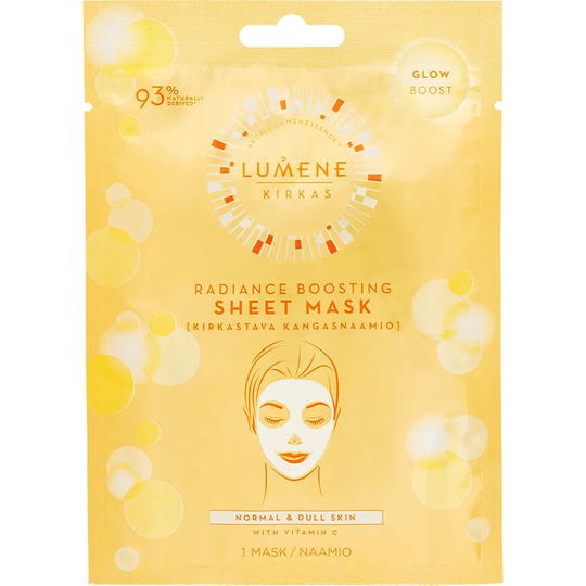 KIRKAS Radiance Boosting Sheet Mask, Lumene Ansiktsmaske