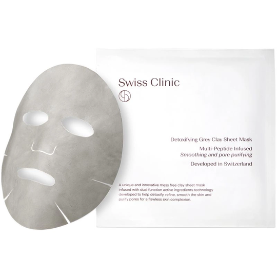 Swiss Clinic Detoxifying Grey Clay Sheet Mask