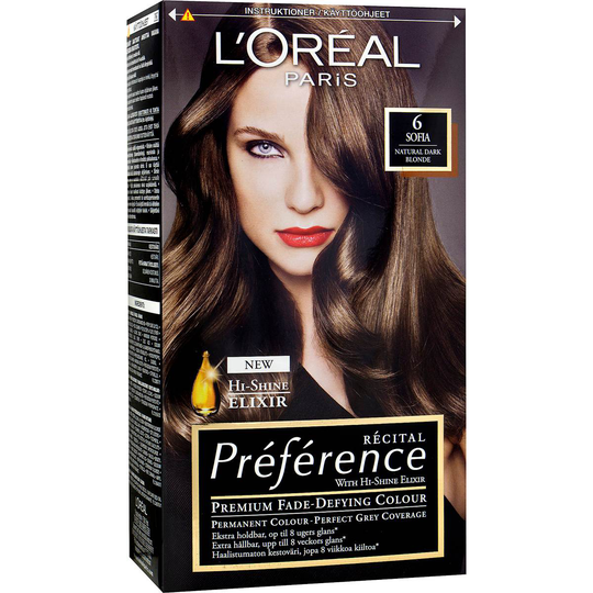 Récital Préférence 6 Sofia Mörkblond, L'Oréal Paris Hårfarge