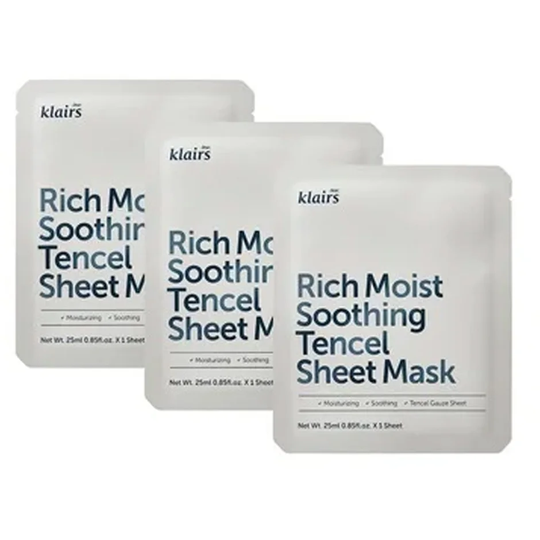 Klairs Rich Moist soothing sheet mask, Klairs Ansiktsmaske