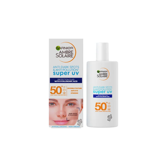 Ambre Solaire Non tinted fluid shaka anti age, 40 ml Garnier Solbeskyttelse til ansikt