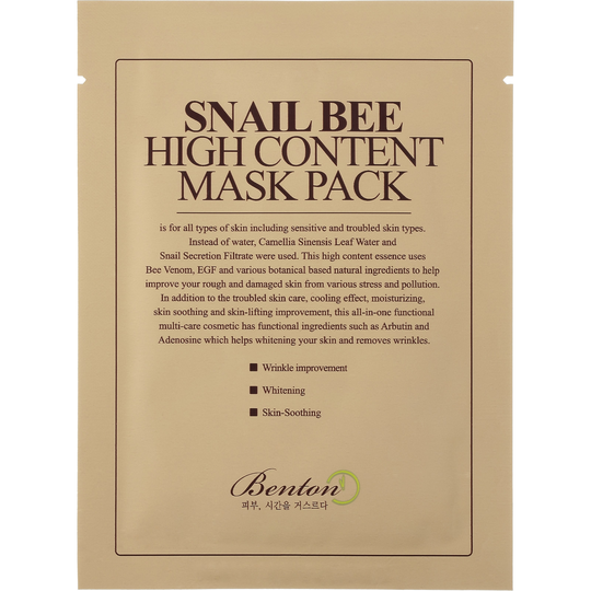 Benton Snail Bee High Content Mask Pack 20 g