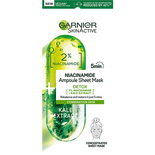 Niacinamide Ampoule Sheet Mask, 15 g Garnier Ansiktsmaske