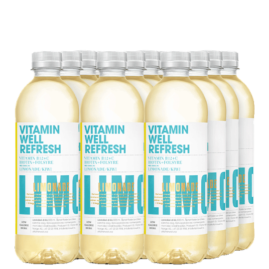 12 x Vitamin Well, 500ml, Norge