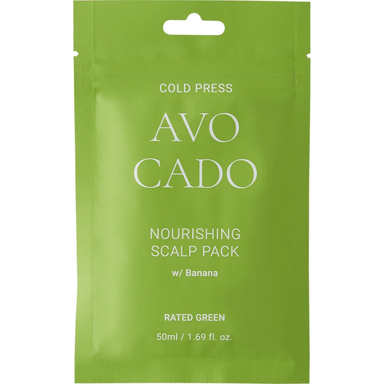 Cold Press Avocado Nourishing Scalp Pack w/ Banana, 50 ml Rated Green Pleiende hårprodukter