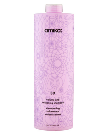 Amika: 3D Volume And Thickening Shampoo (O) 1000 ml