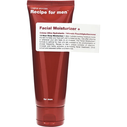 Facial Moisturizer +, 75 ml Recipe for men Dagkrem