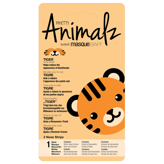 MasqueBar Animalz Tiger Nose Strips
